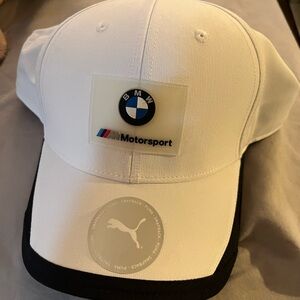 BMW Puma M Sport White Cap Snap-Back